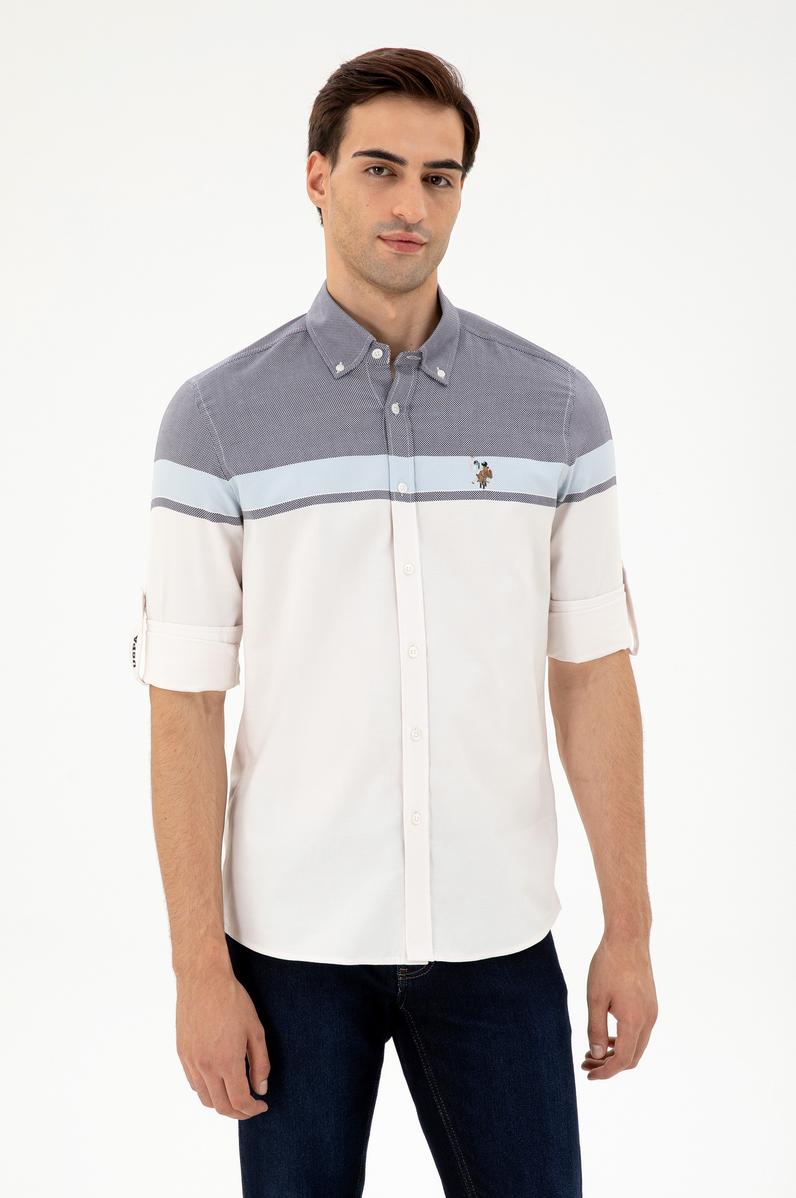 Erkek Lacivert Uzun Kollu Gömlek