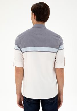 Erkek Lacivert Uzun Kollu Gömlek - 50296627007