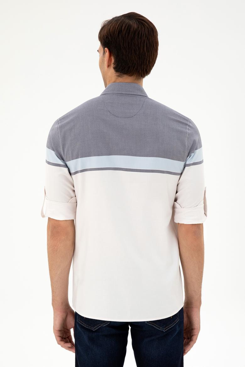 Erkek Lacivert Uzun Kollu Gömlek - 50296627007