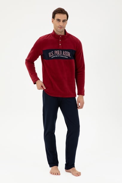 Erkek Bordo Pijama Takımı
