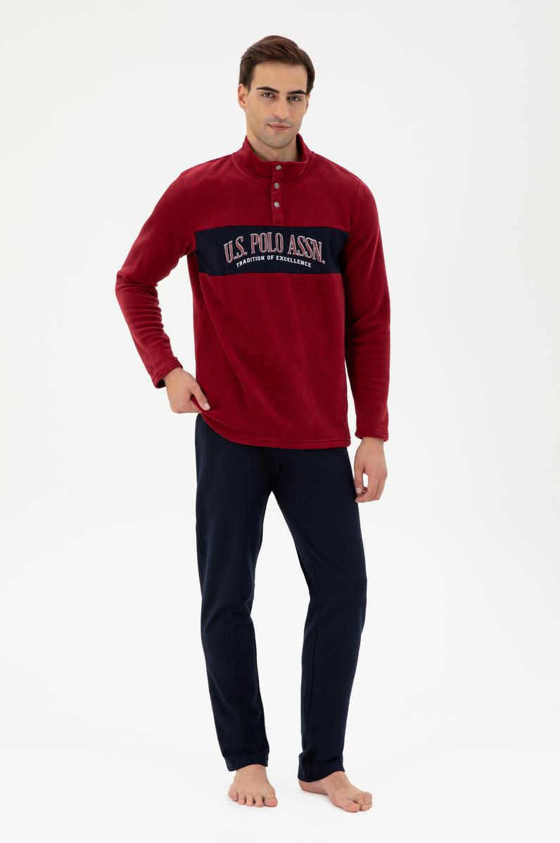 Erkek Bordo Pijama Takımı