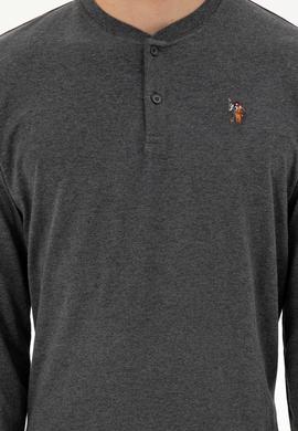 Erkek Antrasit Melanj Pijama Takımı - 50301731013