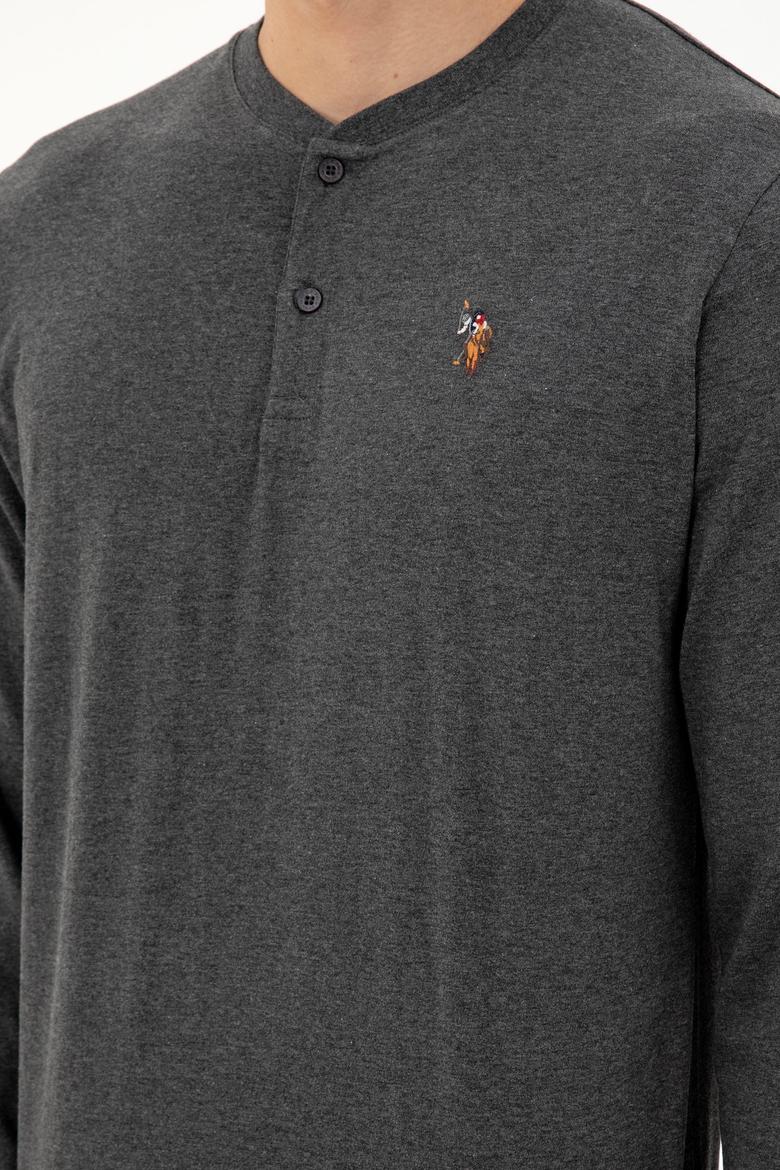 Erkek Antrasit Melanj Pijama Takımı - 50301731013