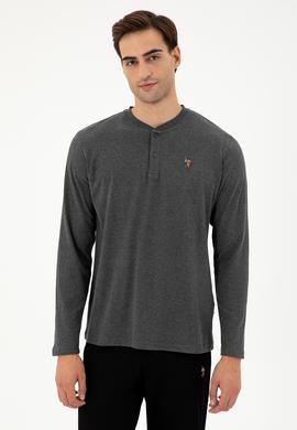 Erkek Antrasit Melanj Pijama Takımı - 50301731013