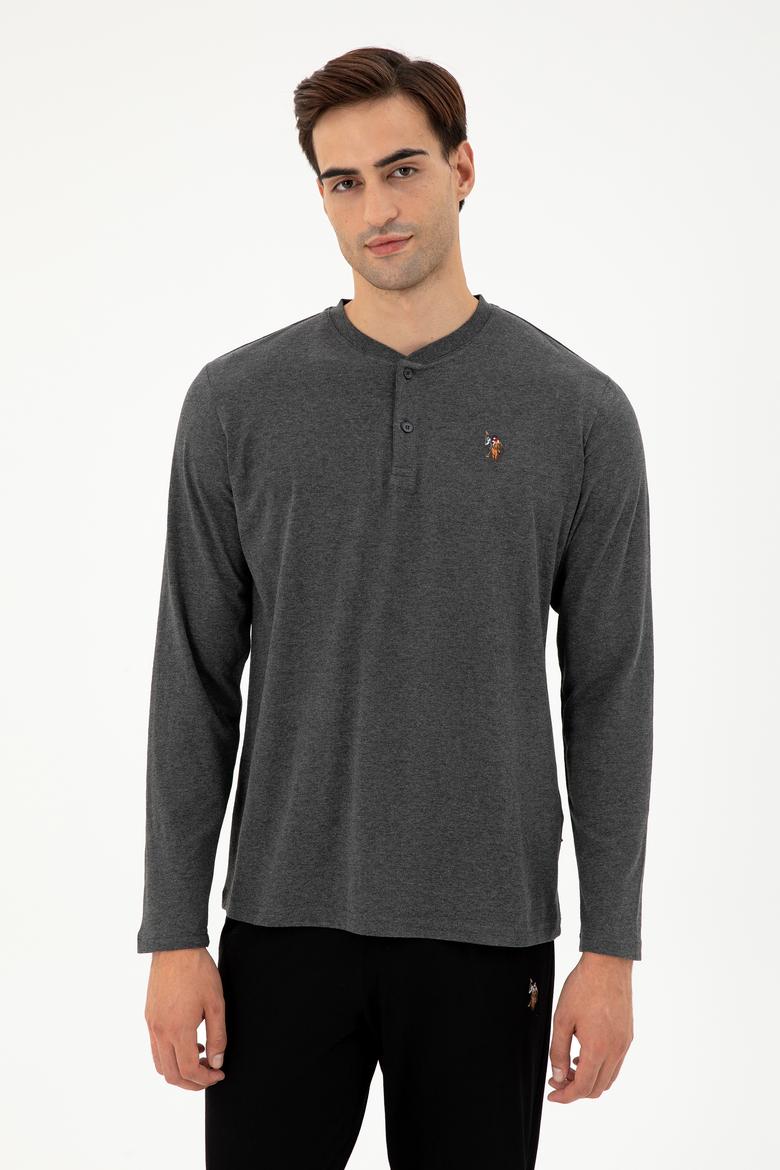 Erkek Antrasit Melanj Pijama Takımı - 50301731013