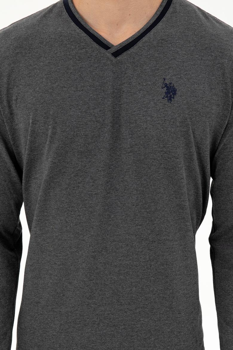 Erkek Antrasit Melanj Pijama Takımı - 50301729005