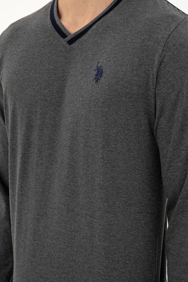 Erkek Antrasit Melanj Pijama Takımı - 50301729005