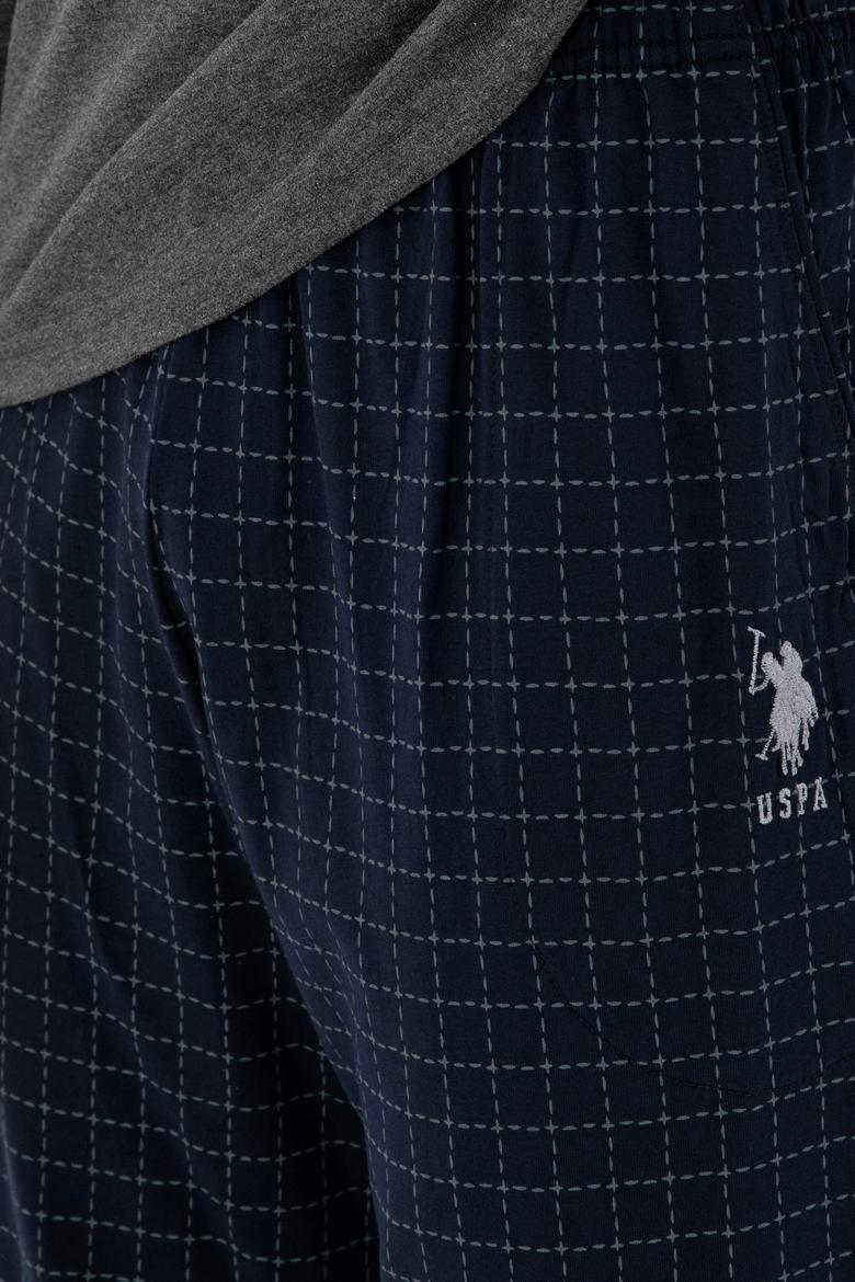 Erkek Antrasit Melanj Pijama Takımı - 50301729005