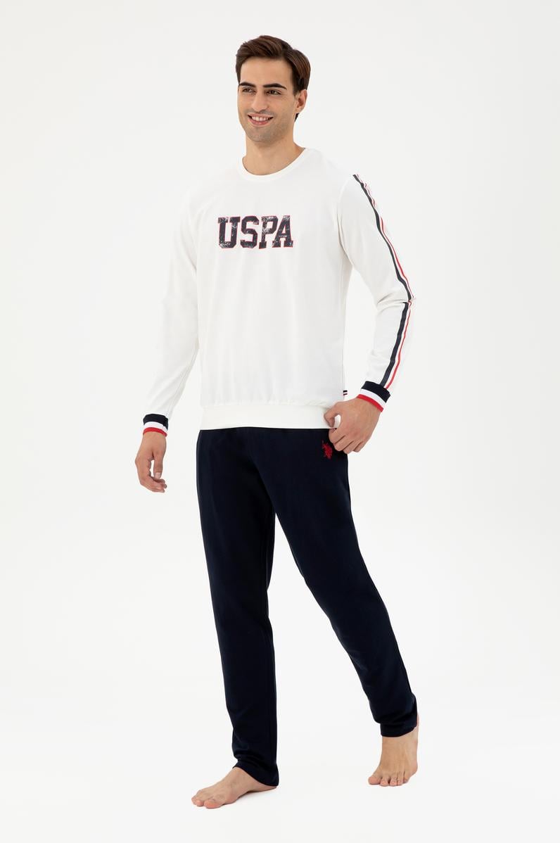 Erkek Krem Pijama Takımı