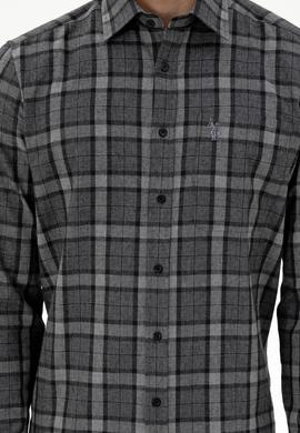 Erkek Antrasit Uzun Kollu Gömlek - 50296616001