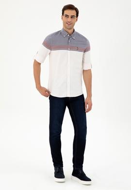 Erkek Bordo Uzun Kollu Gömlek - 50296627018