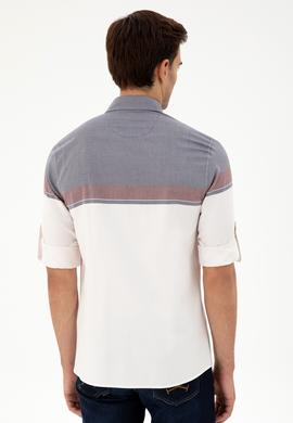 Erkek Bordo Uzun Kollu Gömlek - 50296627018