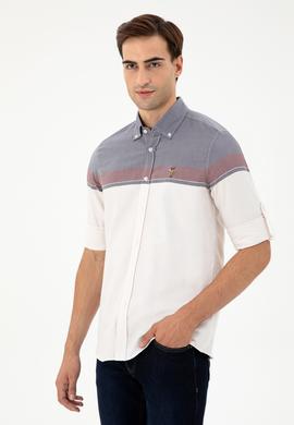 Erkek Bordo Uzun Kollu Gömlek - 50296627018