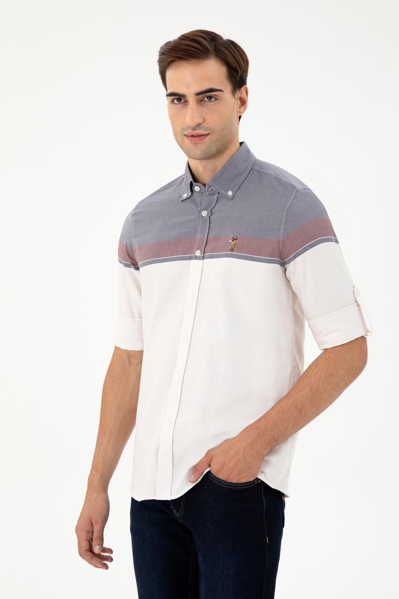 Erkek Bordo Uzun Kollu Gömlek - 50296627018