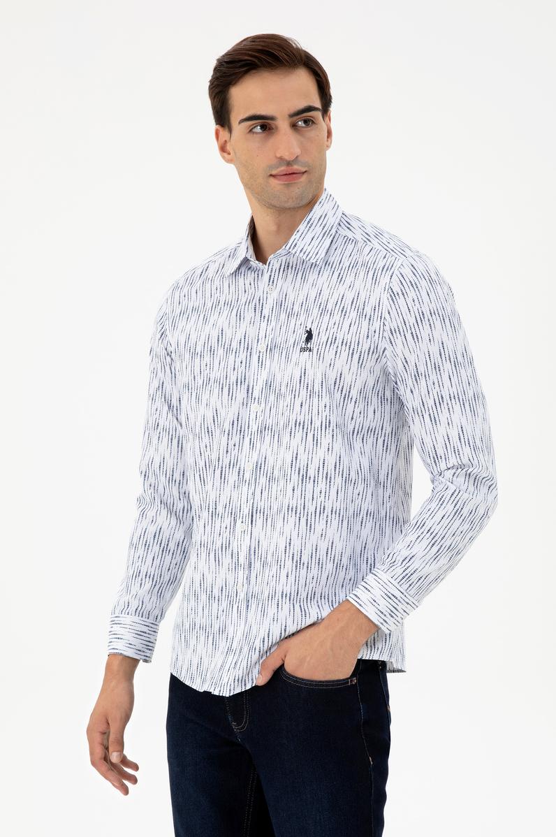 Erkek Beyaz Uzun Kollu Gömlek