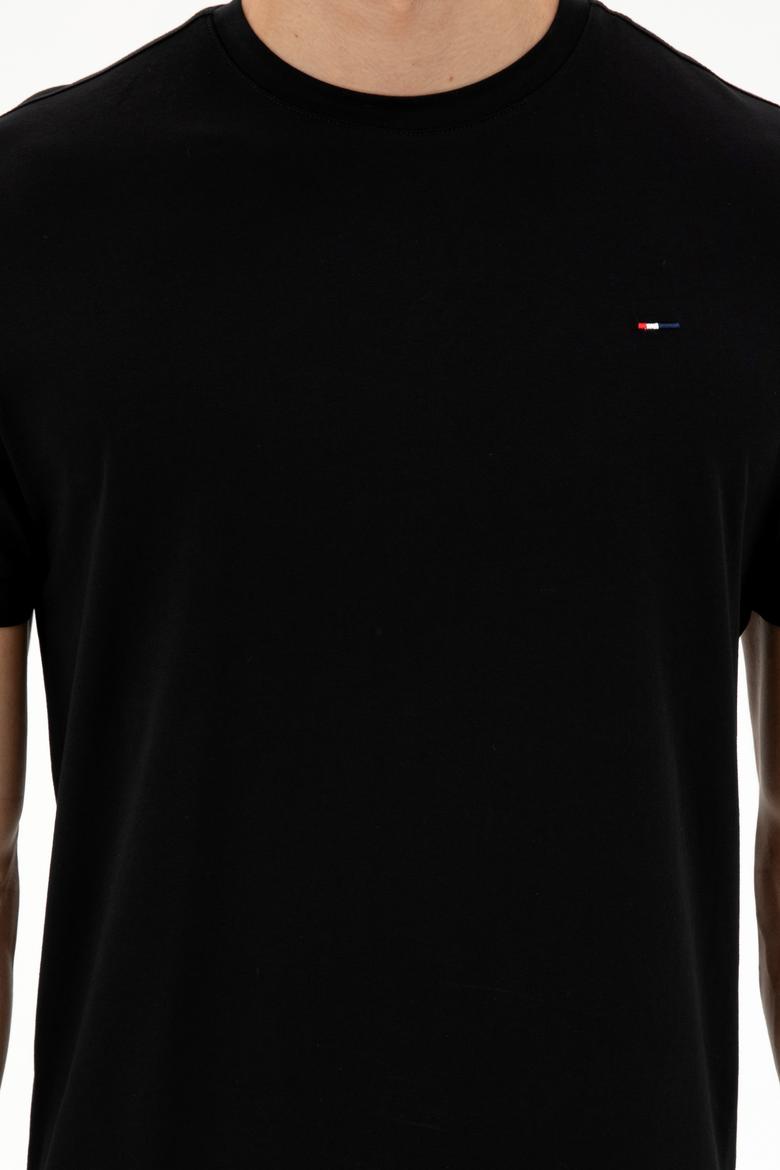 Erkek Siyah Basic Tişört - 50297445018