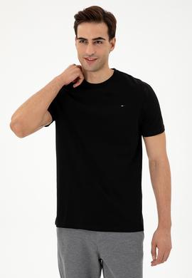 Erkek Siyah Basic Tişört - 50297445018