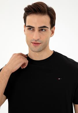 Erkek Siyah Basic Tişört - 50297445018