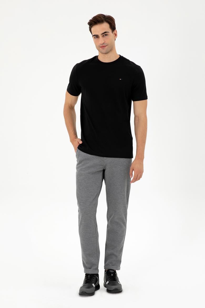 Erkek Siyah Basic Tişört - 50297445018