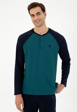 Erkek Yeşil Pijama Takımı - 50301725005