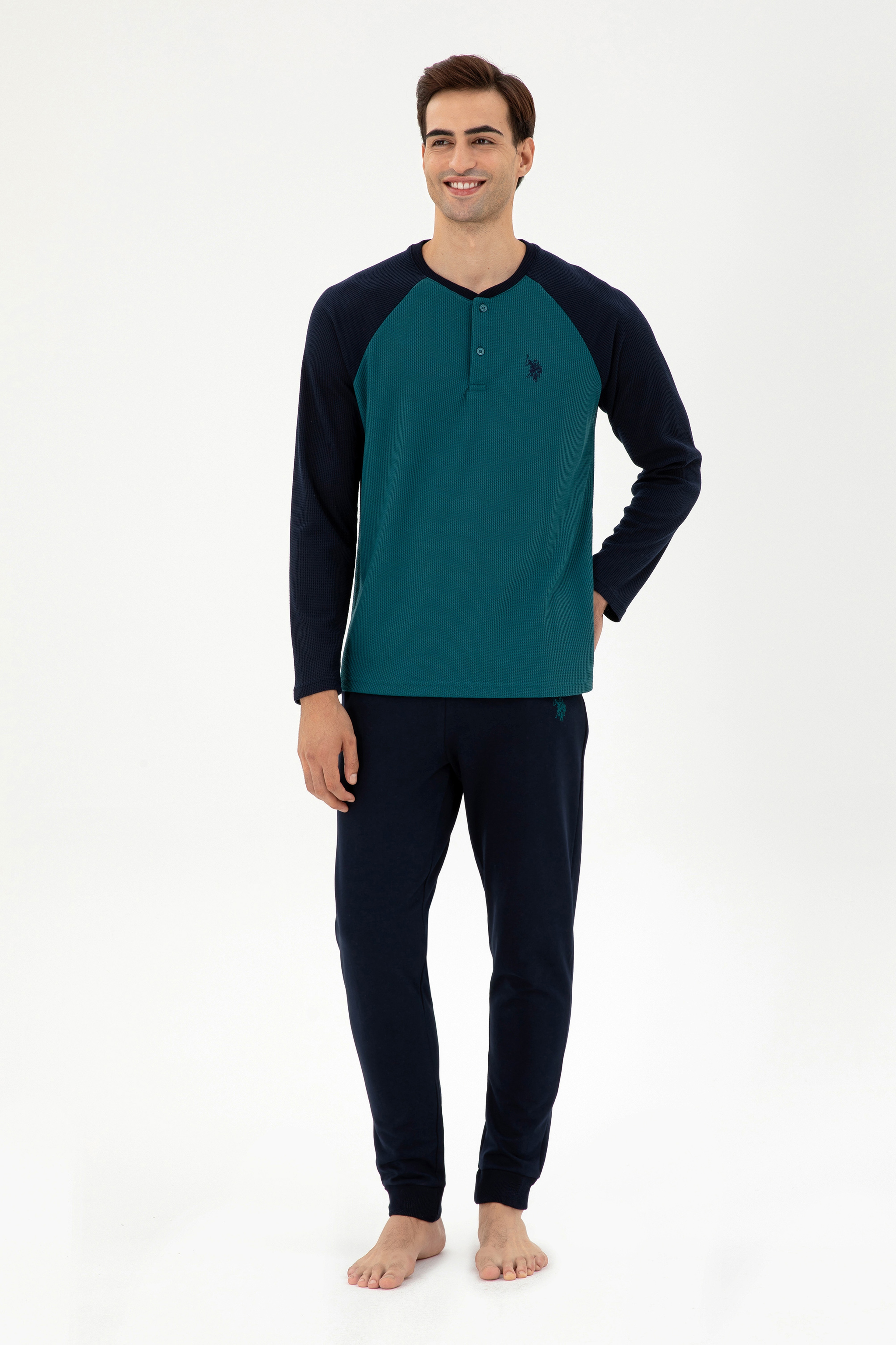 Erkek Yeşil Pijama Takımı - Image 1