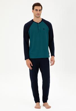 Erkek Yeşil Pijama Takımı - 50301725005