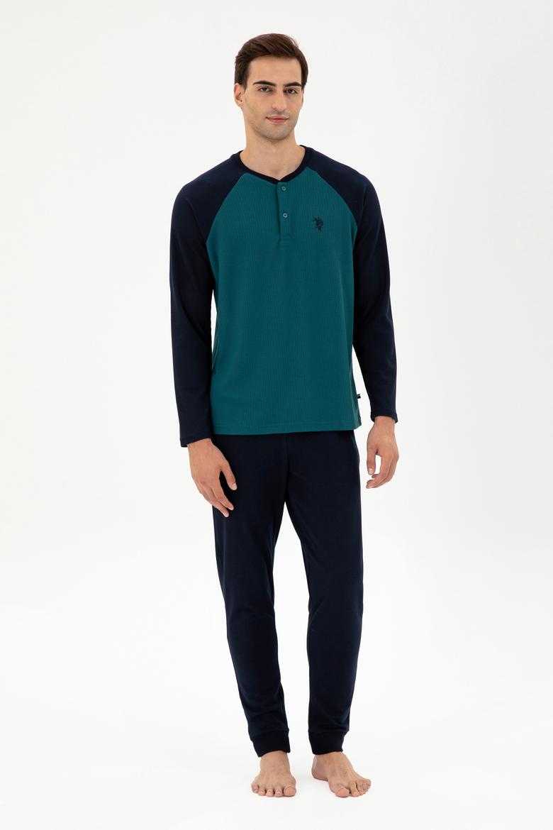 Erkek Yeşil Pijama Takımı - 50301725005