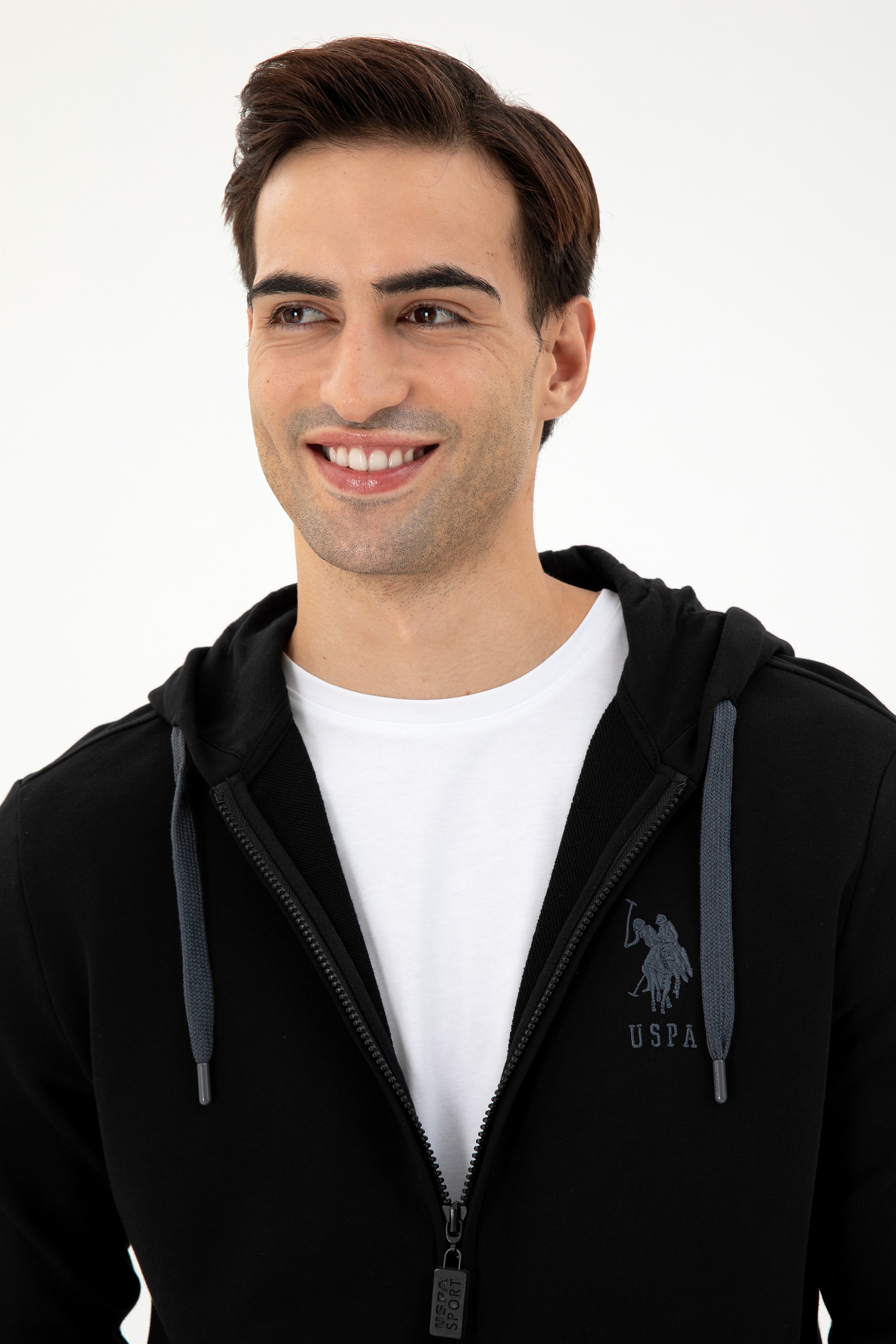 Erkek Siyah Örme Hırka - Image 2