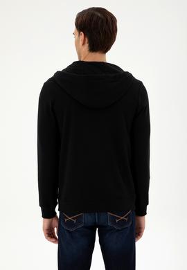 Erkek Siyah Örme Hırka - 50289028021