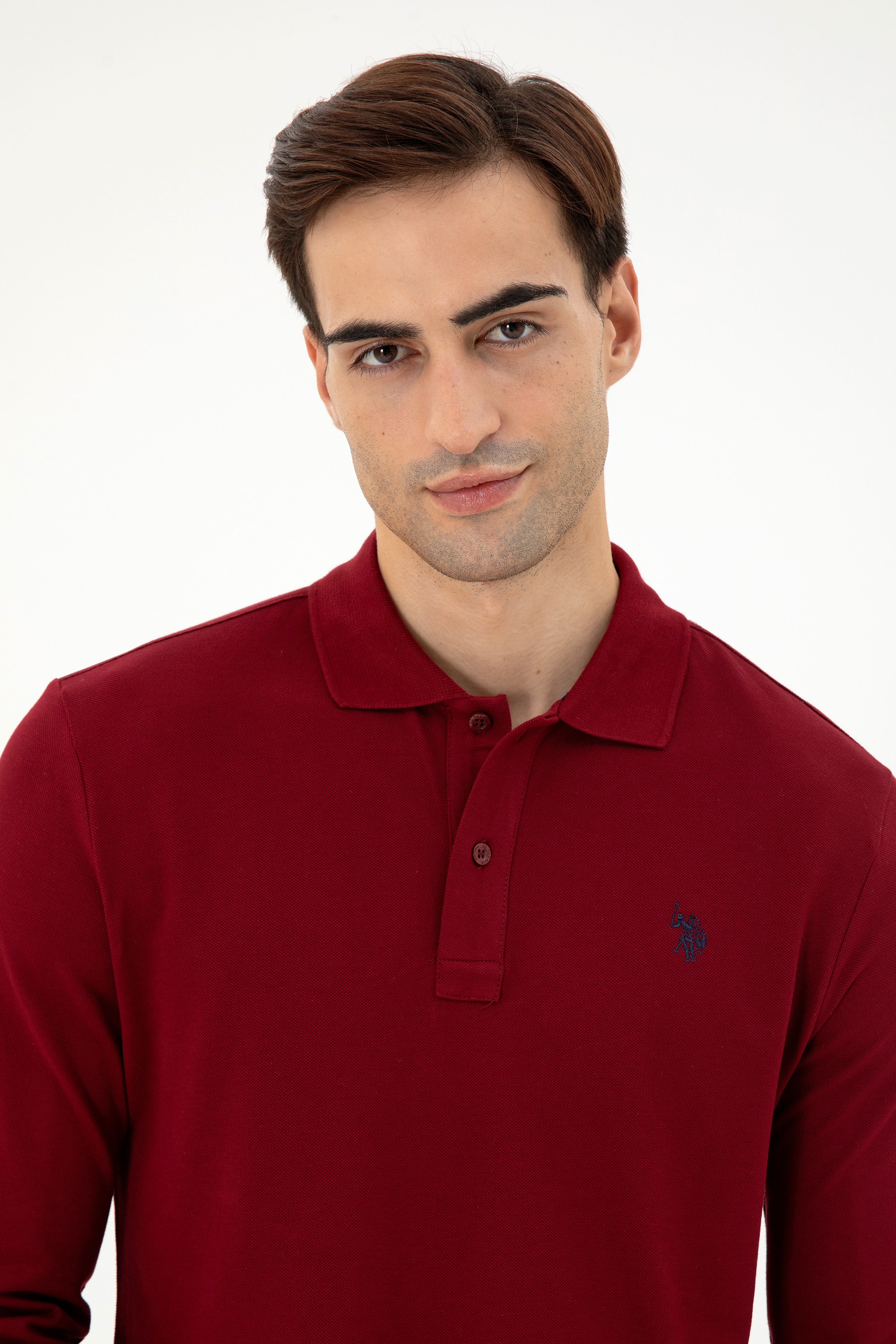 Erkek Bordo Basic Sweatshirt