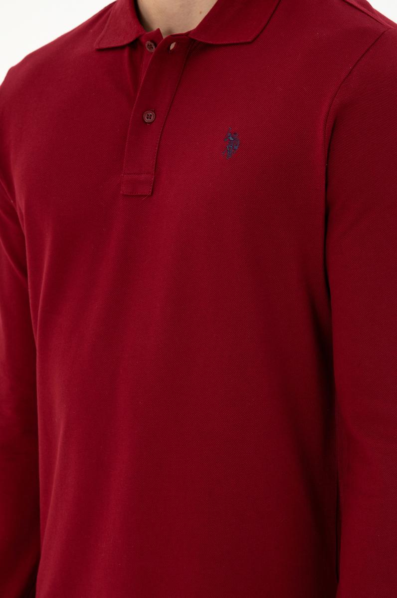 Erkek Bordo Basic Sweatshirt