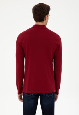 Erkek Bordo Basic Sweatshirt - 50289051198