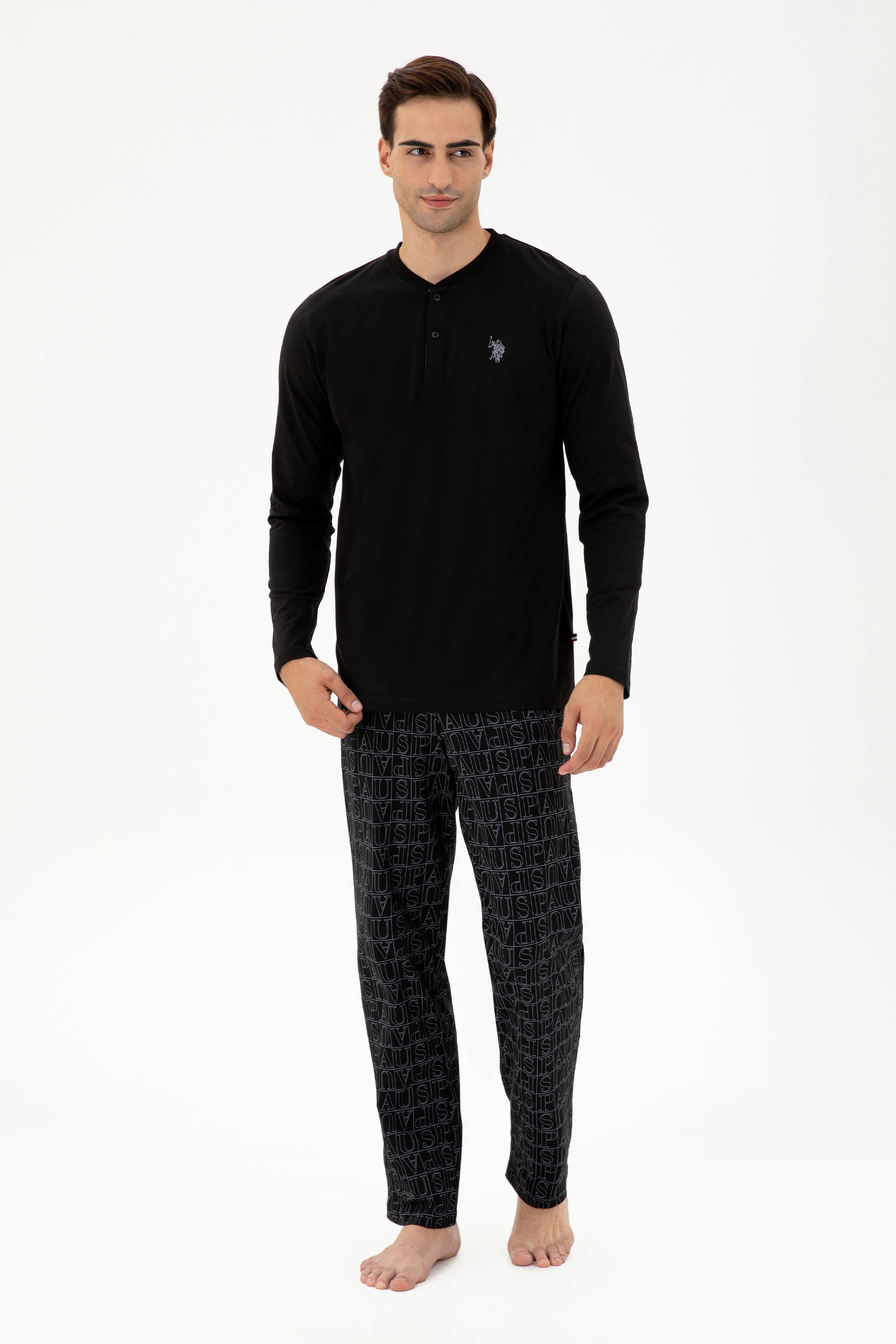 Erkek Siyah Pijama Takımı