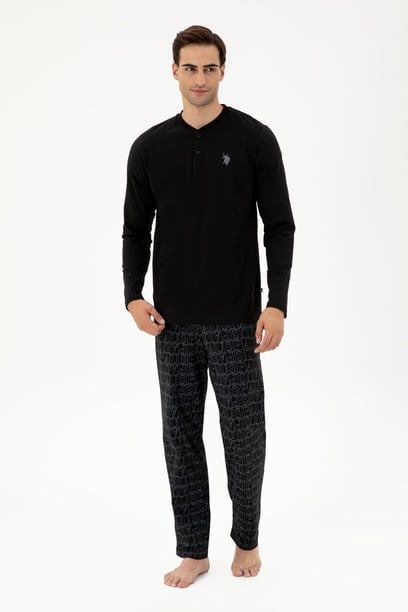 Erkek Siyah Pijama Takımı