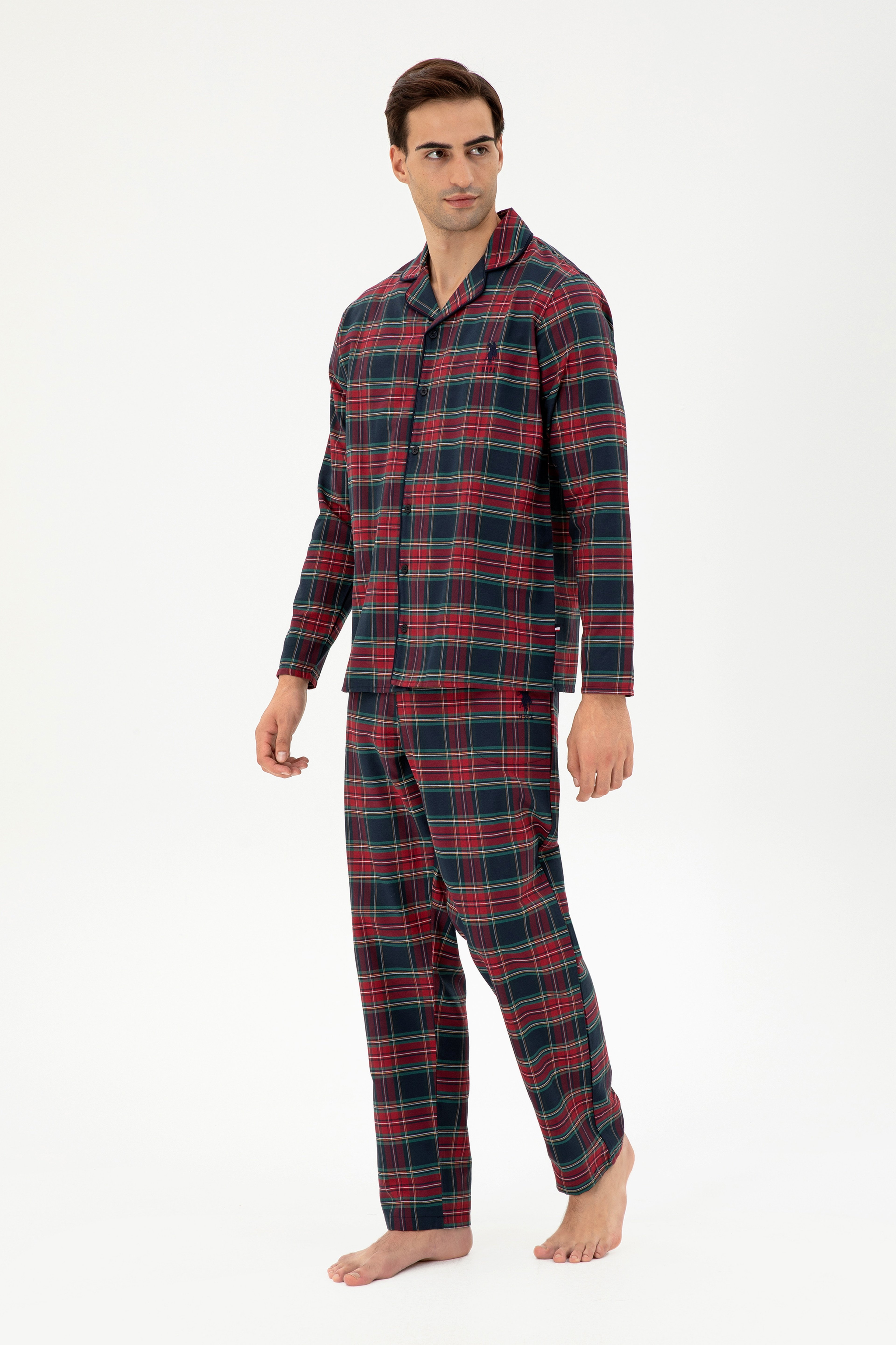 Erkek Bordo Pijama Takımı - Image 2