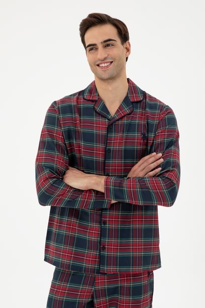Erkek Bordo Pijama Takımı