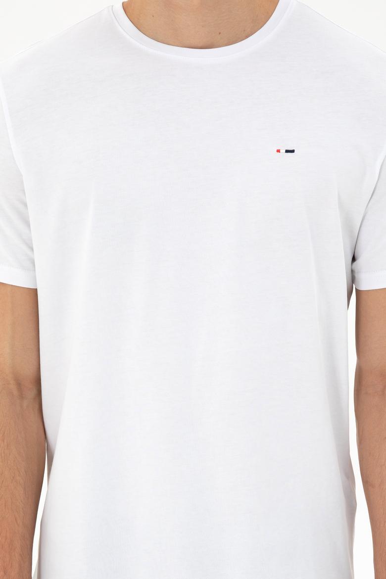 Erkek Beyaz Basic Tişört - 50297445006