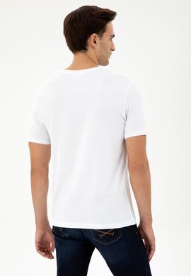 Erkek Beyaz Basic Tişört - 50297445006