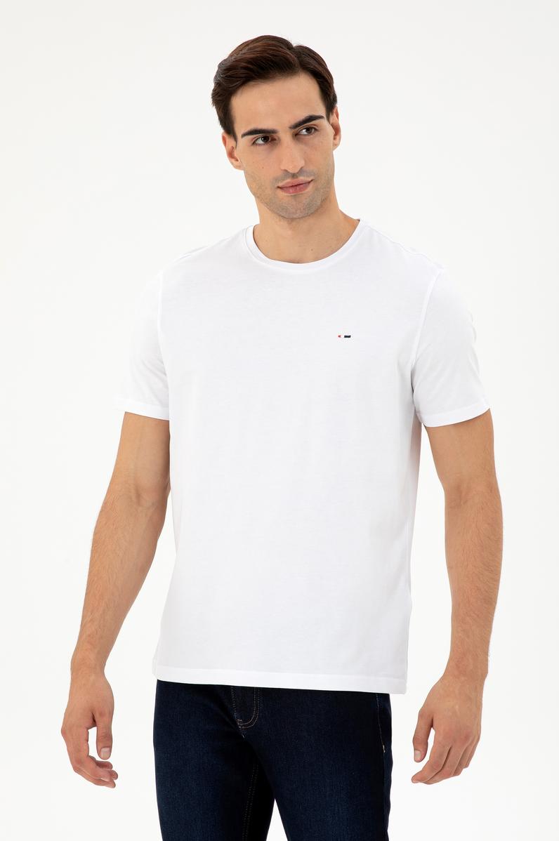 Erkek Beyaz Basic Tişört