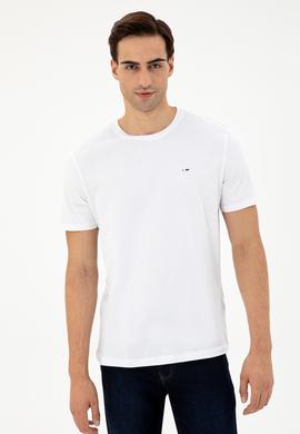 Erkek Beyaz Basic Tişört - 50297445006