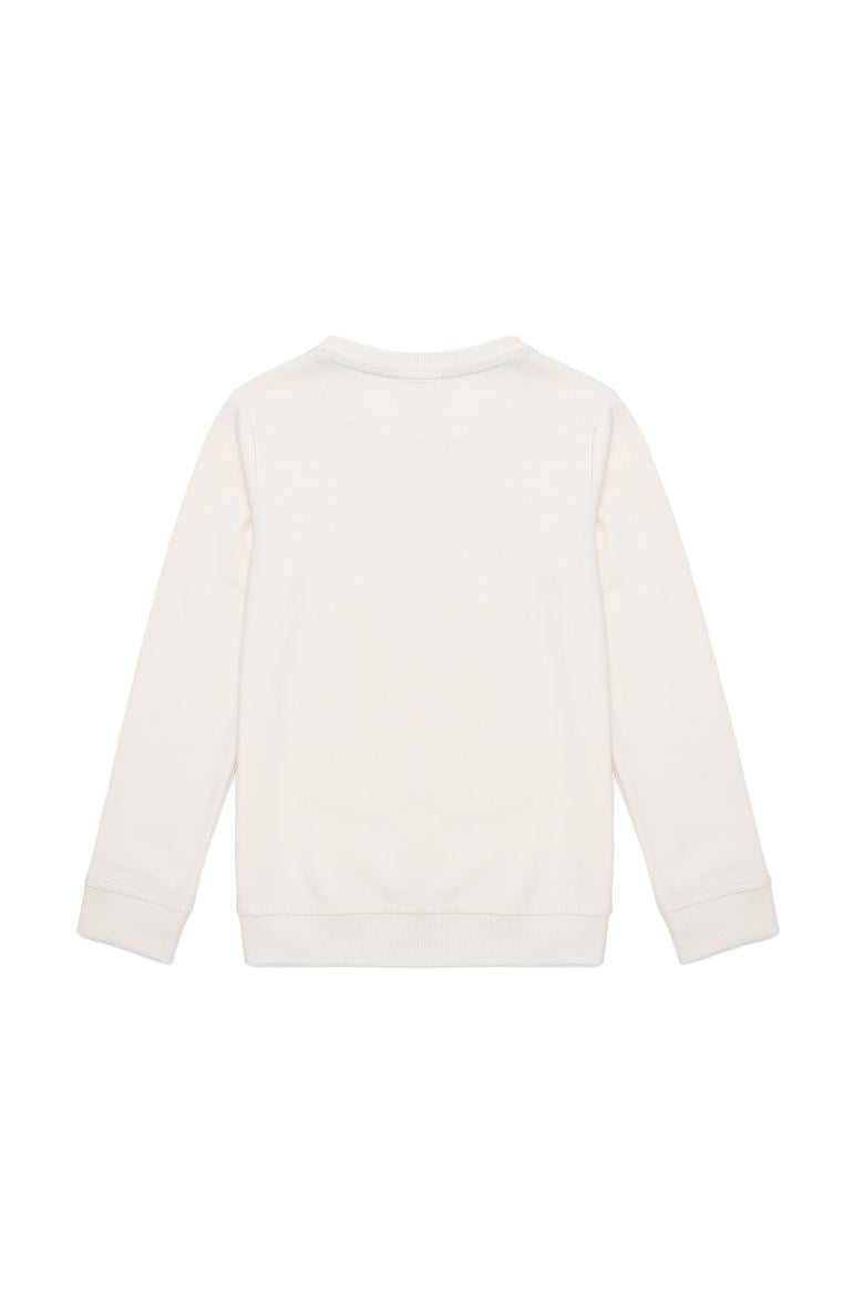 Erkek Çocuk Krem Bisiklet Yaka Sweatshirt - 50293606023