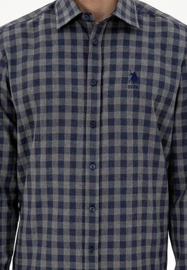 Erkek Antrasit Uzun Kollu Gömlek - 50296607009