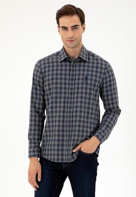 Erkek Antrasit Uzun Kollu Gömlek - 50296607009