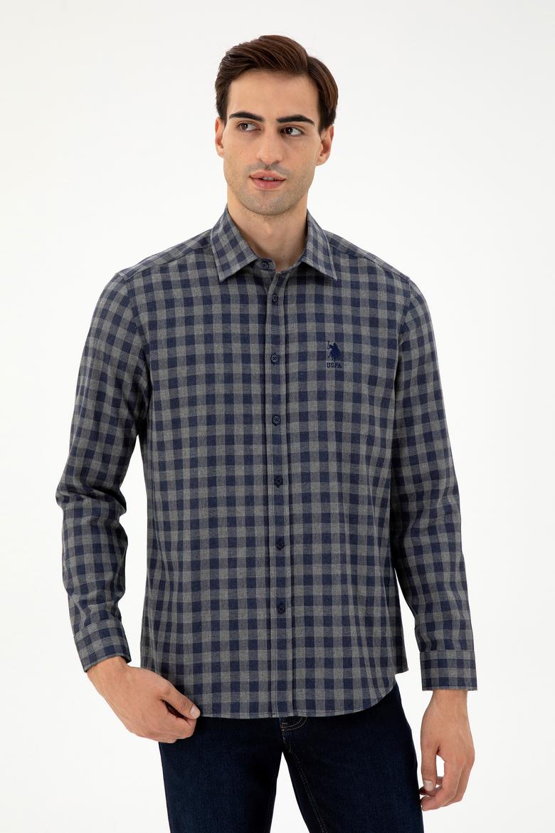 Erkek Antrasit Uzun Kollu Gömlek - 50296607009