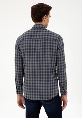 Erkek Antrasit Uzun Kollu Gömlek - 50296607009