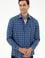 Erkek İndigo Uzun Kollu Gömlek