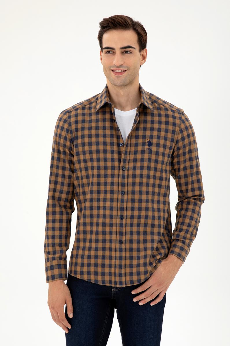 Erkek Sarı Uzun Kollu Gömlek