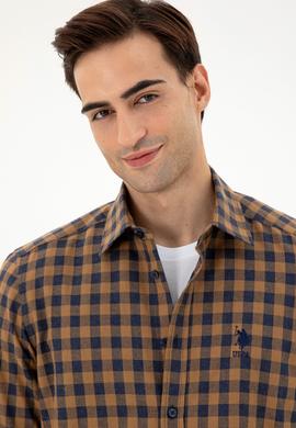 Erkek Sarı Uzun Kollu Gömlek - 50296607018