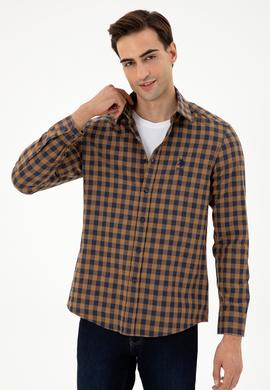 Erkek Sarı Uzun Kollu Gömlek - 50296607018