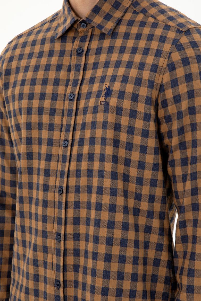 Erkek Sarı Uzun Kollu Gömlek - 50296607018